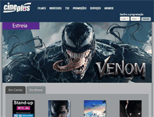 Tablet Screenshot of cinemacineplus.com.br